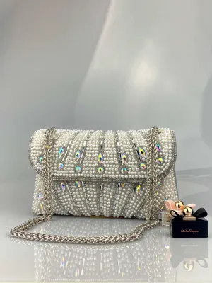  European and American handmade pearl bag